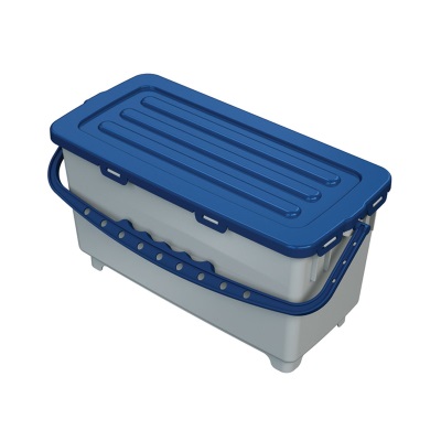 Galeata preimpregnare mopuri 22L cu capac – Albastră cu TAVĂ