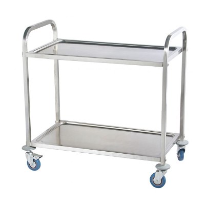 Carucior transport alimente, 2 polite, 950x500x950mm – Inox