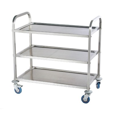 Carucior transport alimente, 3 polite, 950x500x950mm – Inox