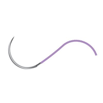 Fir sutura resorbabil cu ac Acid Poliglicolic