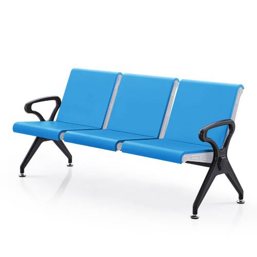 BANCA SALA ASTEPTARE CU SEZUT DIN poliuretan 3 LOCURI – Albastru